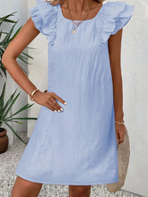 Bow Back Ruffled Sleeve Dress OutfitFlow